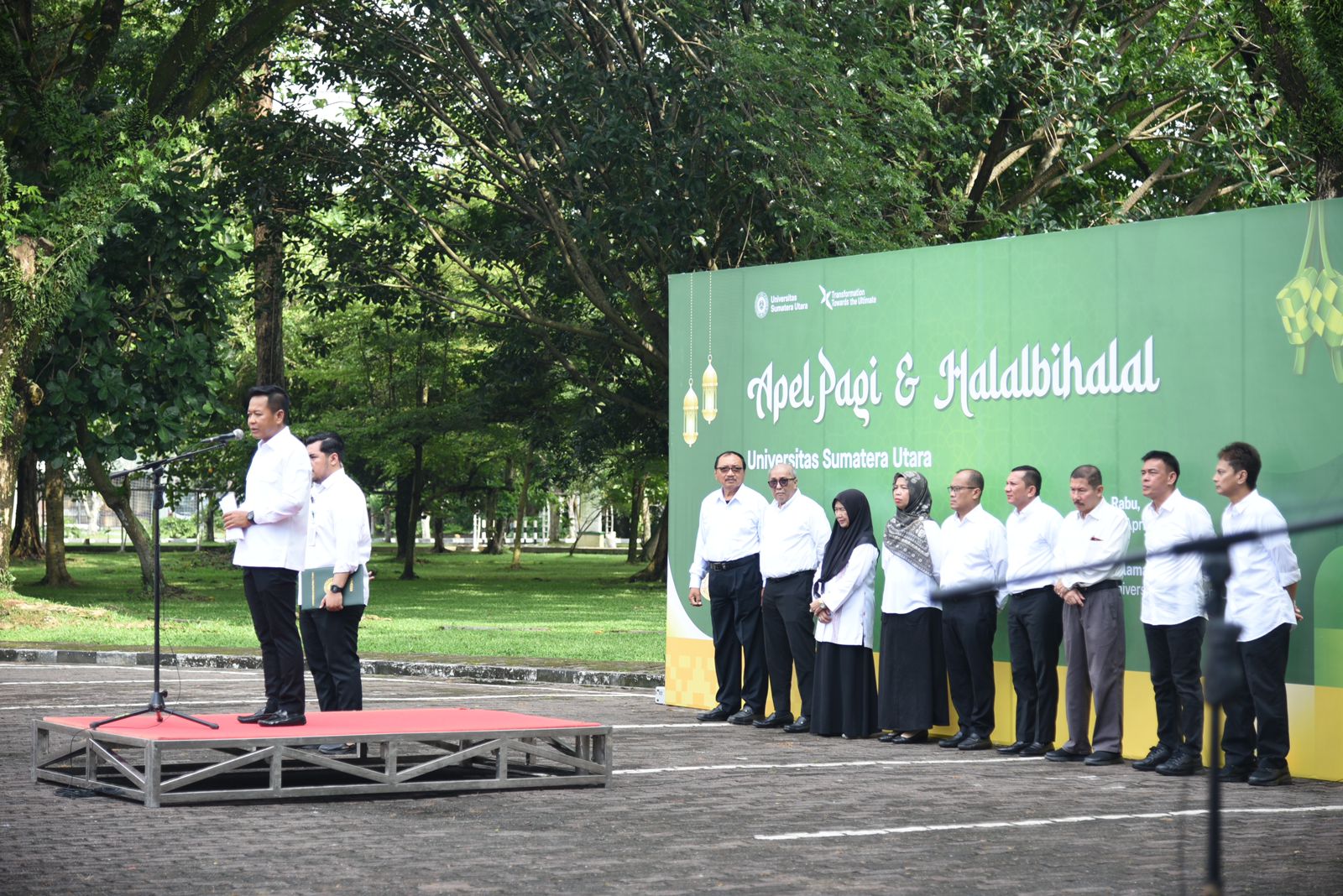The USU Rector Leads a Combined Assembly After Eid al-Fitr